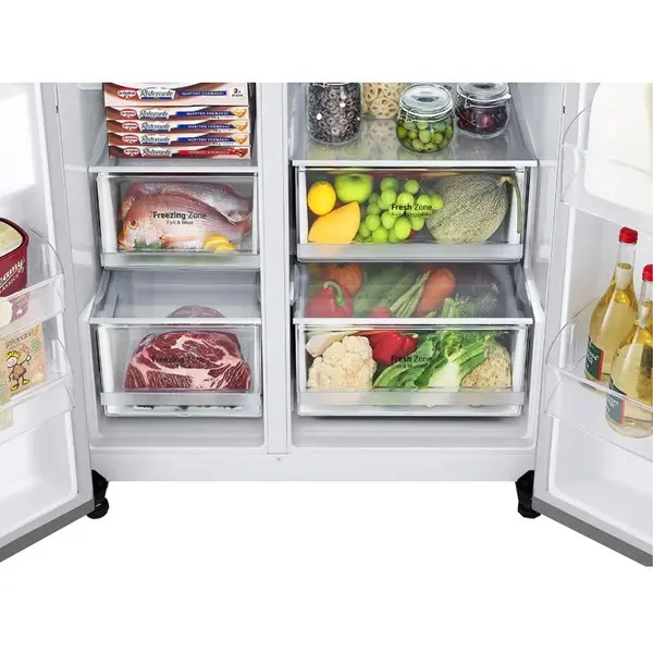 یخچال فریزر ساید بای ساید J257 الجی 30 فوت مدل GC-J257